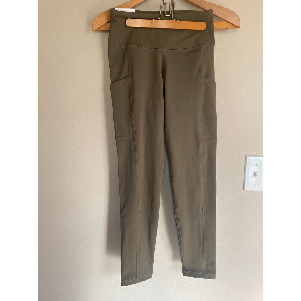 NWT Rare Banana Republic BR Standard hybrid leggings dusty olive Small